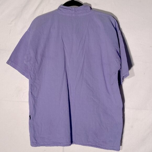Vintage Honey-Komb EzzeWear Purple 1/4 Zip Top S - Picture 2 of 15